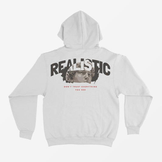 Don't Trust White Regular Fit Hoodie