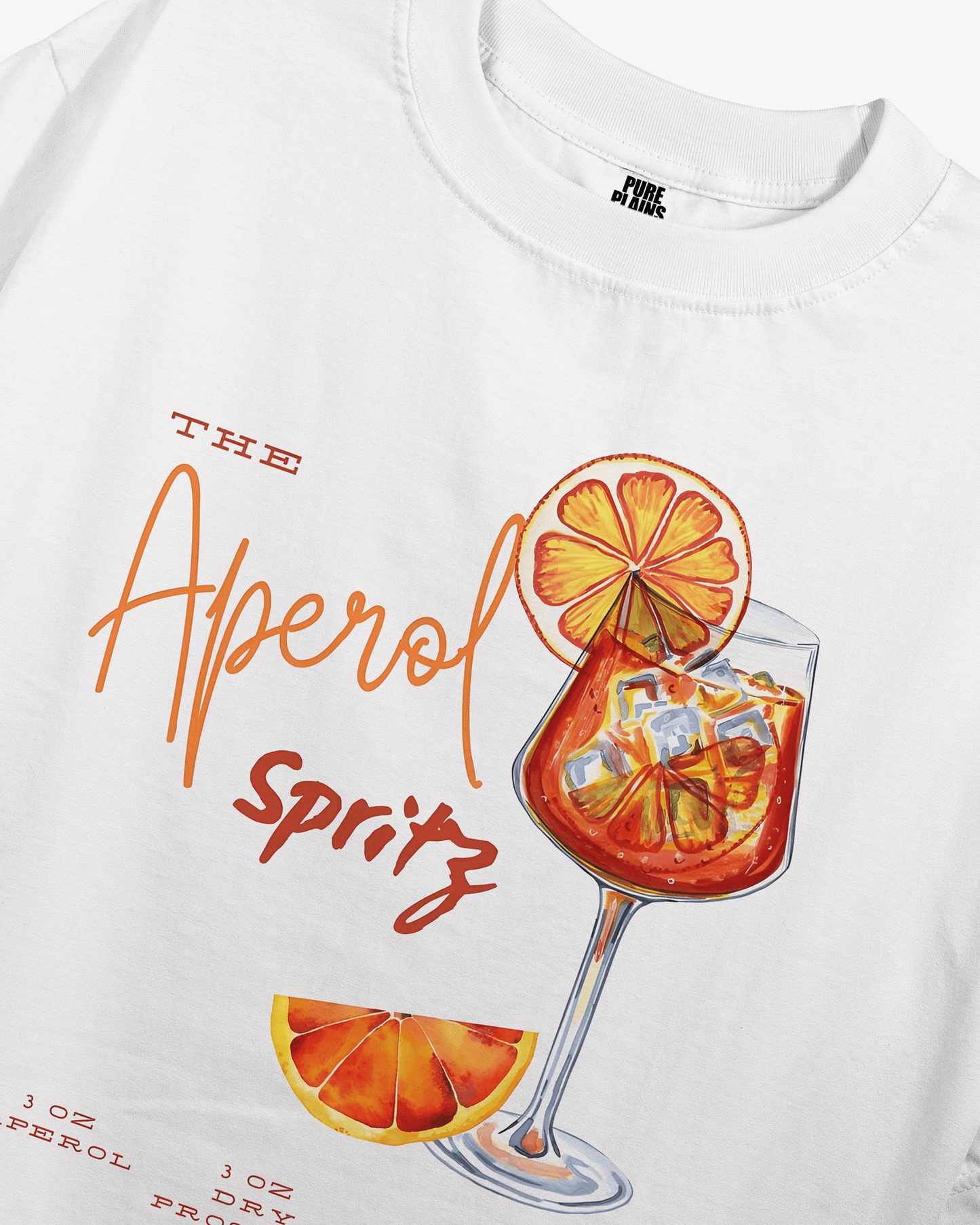 Aperol Spritz Oversized Tshirt - Pure Plains