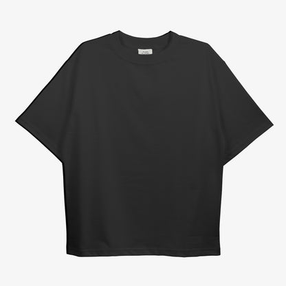 Naruto Luffy Saitama Oversized Anime Black T-shirt