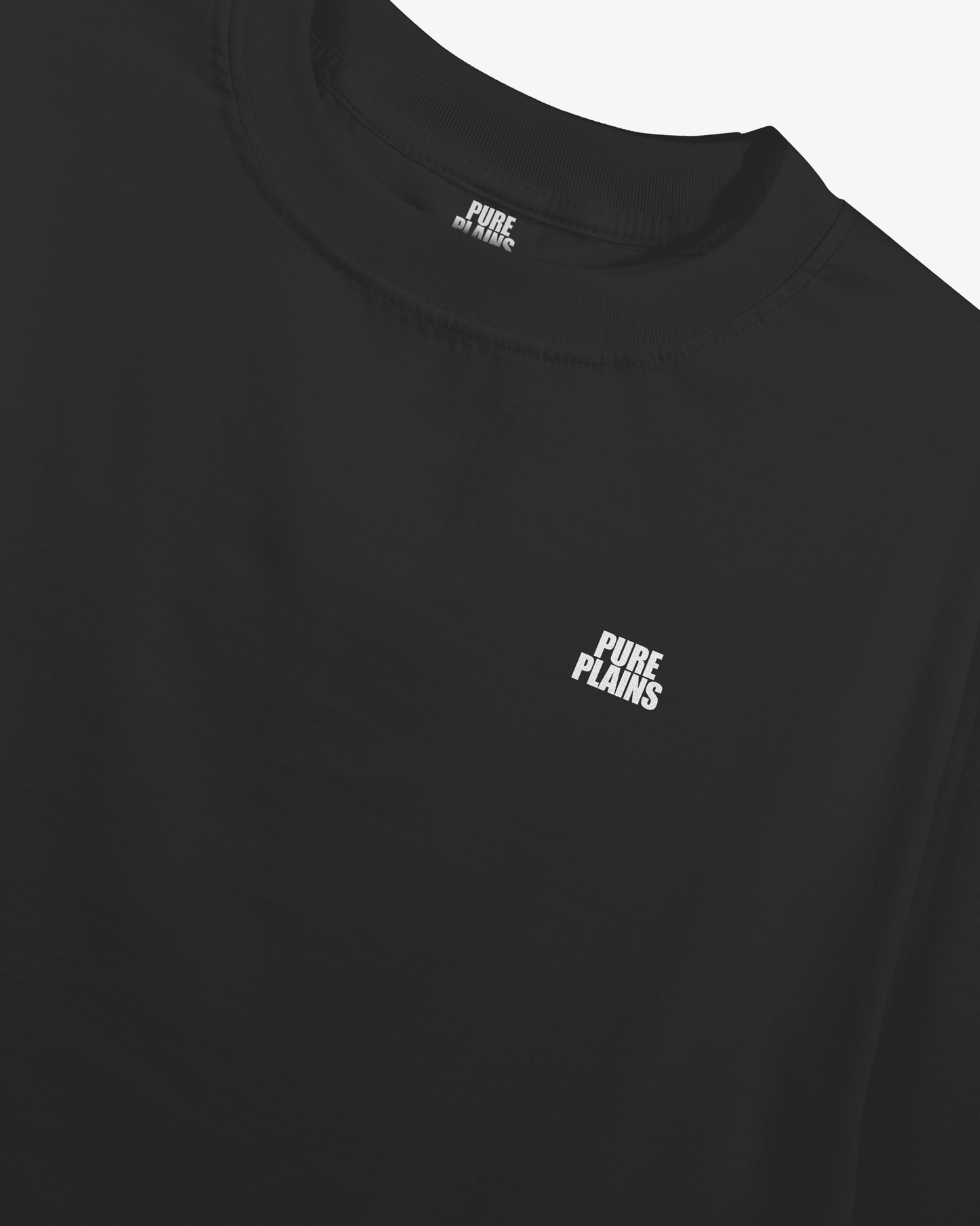 Plain Black Oversized Tshirt - Pure Plains