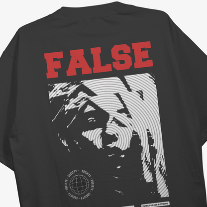 False Oversized Black Tshirt