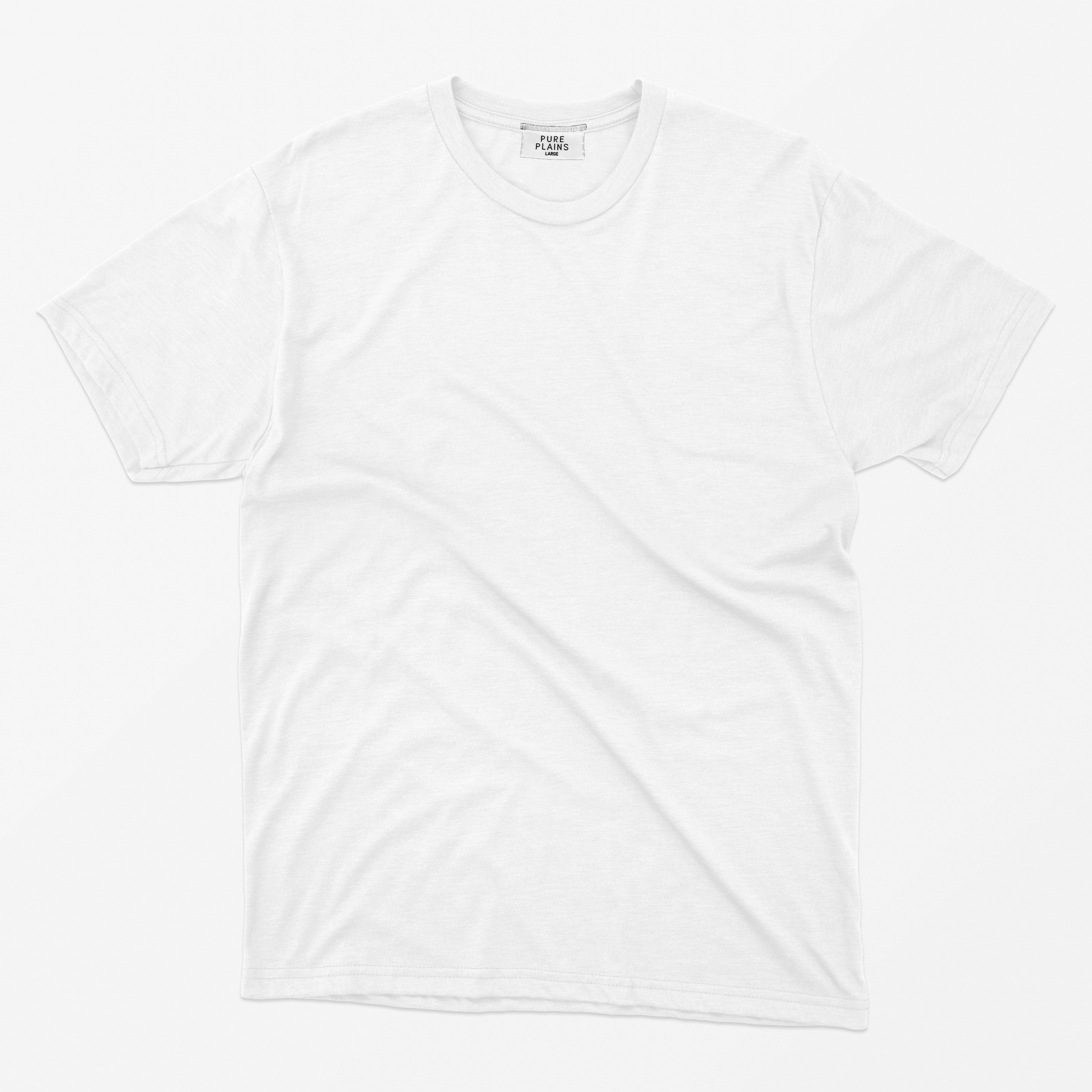 Plain Regular White Tshirt – Pure Plains