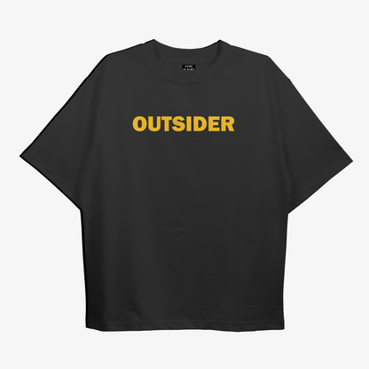 Outsider Oversized Black Tshirt