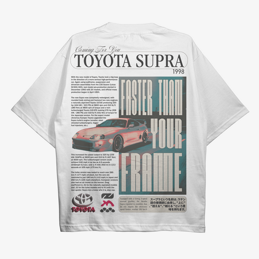 Toyota Supra Oversized White Tshirt