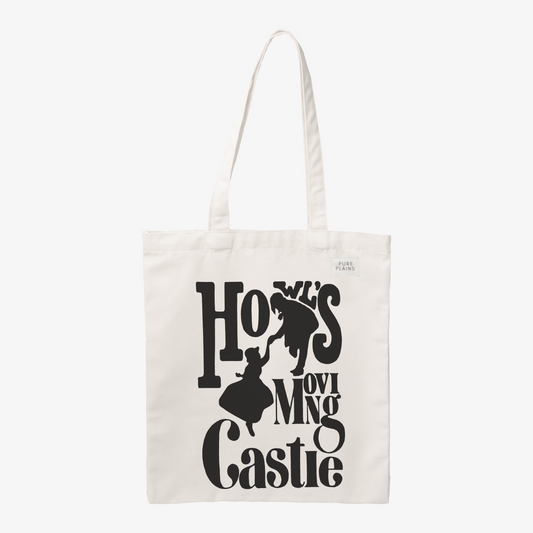 Howl's Moving Castle by Shairin Off-White Printed Tote Bag