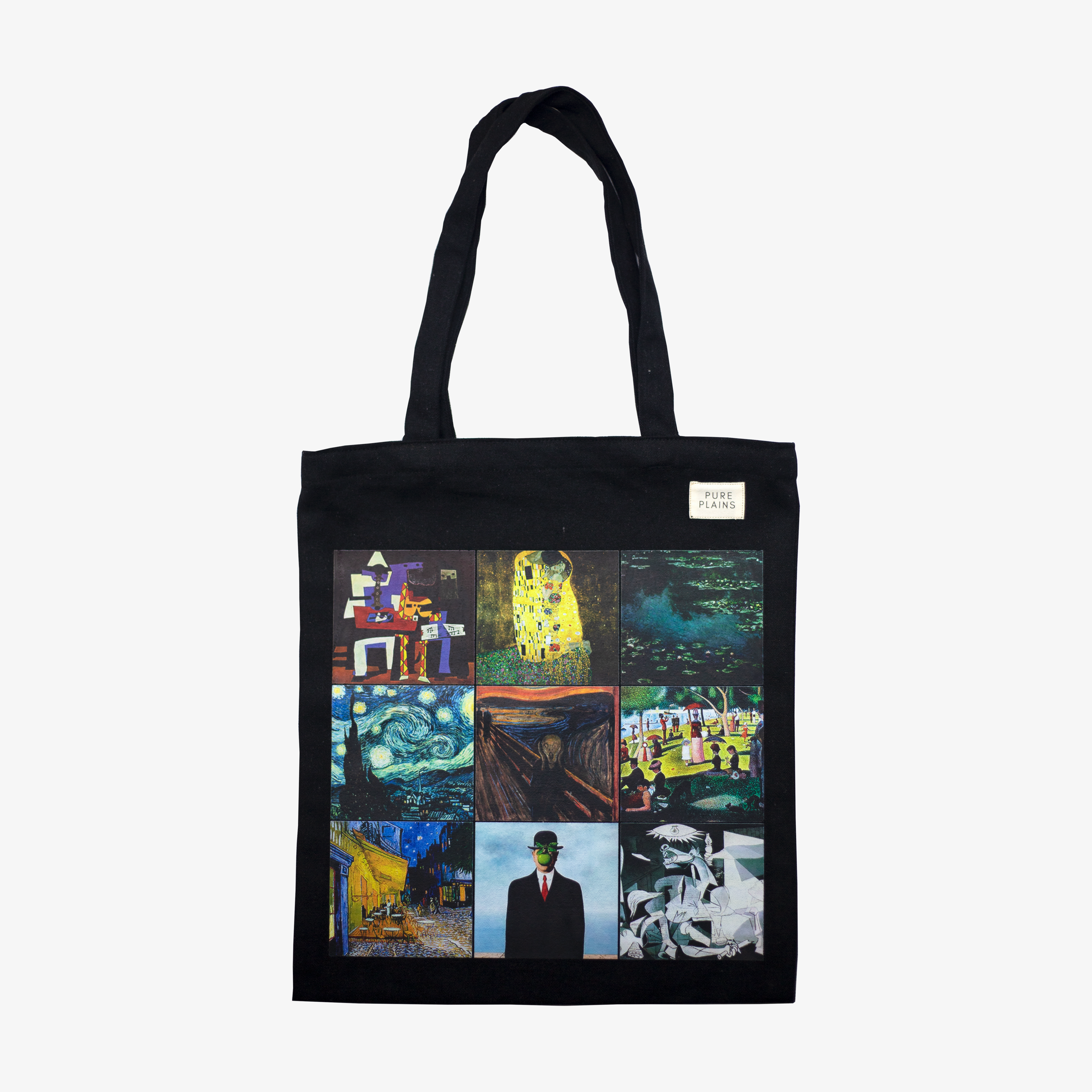 Vincent Van Gogh Black Printed Tote Bag – Pure Plains