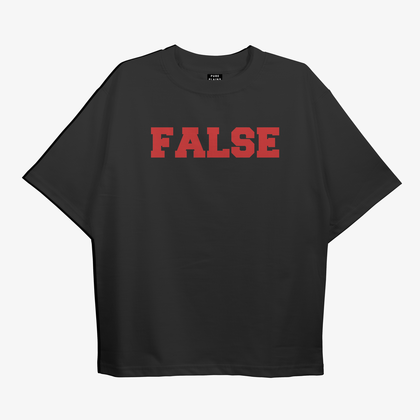 False Oversized Black Tshirt